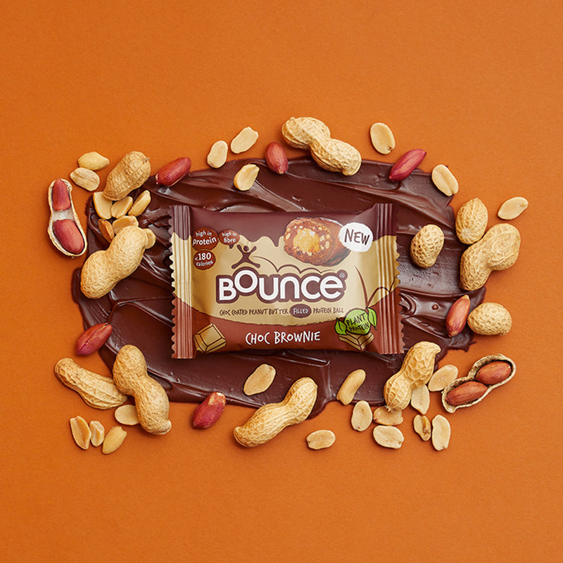 Bounce Dipped Dark Chocolate Brownie Plant Protein Ball 40g