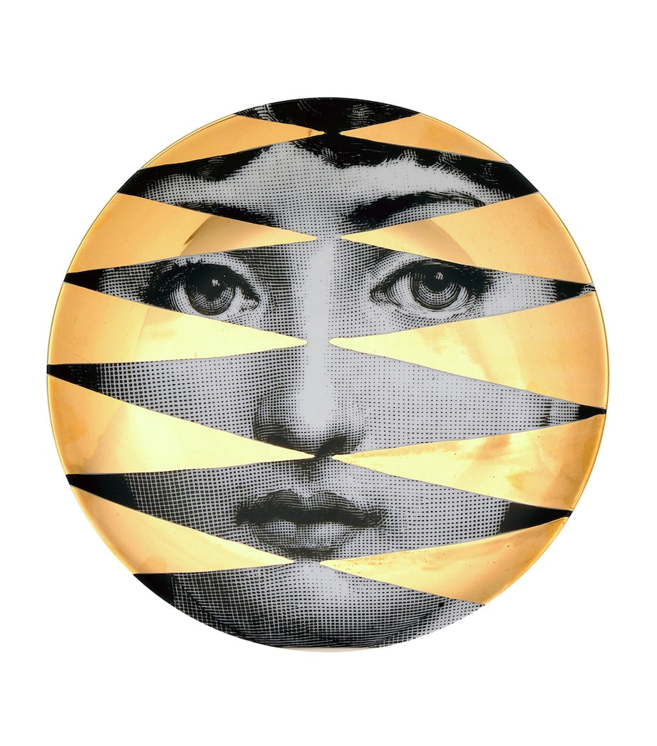 Fornasetti decorative wall plate with artistic design 26cm diameter - British product