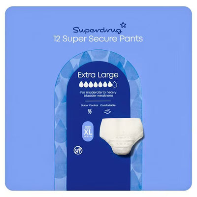 Superdrug Super Incontinence Pants XL 12 Pack