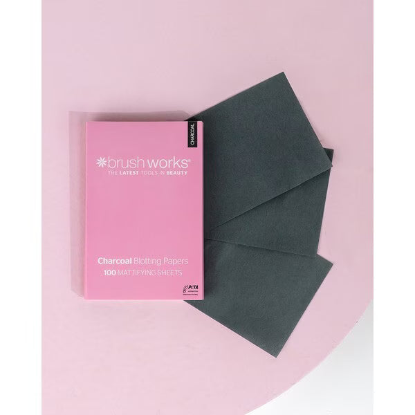 Brushworks charcoal blotting papers 100 count - British product