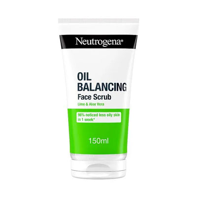 Neutrogena Oil Balancing Daily Exfoliator Lime Aloe Vera Facial Scrub 150ml