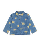 KONGES SLOJD lemon print denim jacket for children, UK version