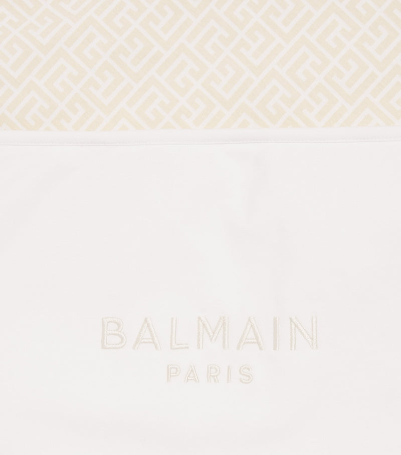 Balmain cotton monogram baby blanket - British product