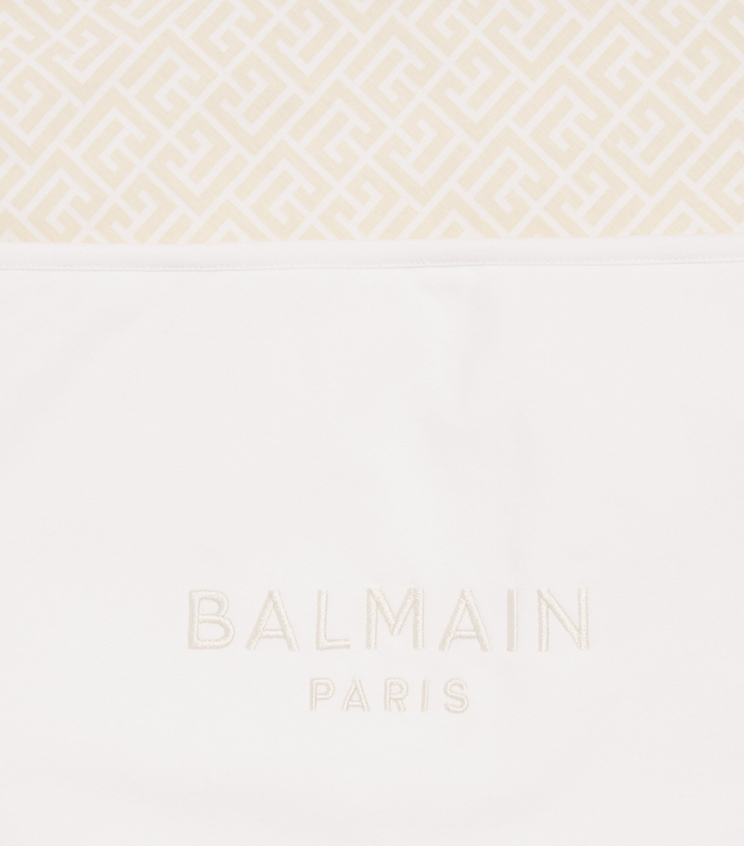 Balmain cotton monogram baby blanket - British product
