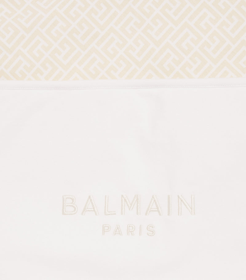 Balmain cotton monogram baby blanket - British product