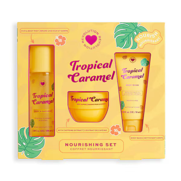 I Heart Revolution tropical bath & body set, UK version