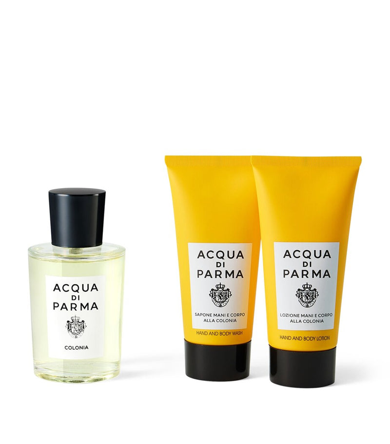 Acqua di Parma Colonia eau de cologne gift set with hand and body wash and lotion - British product