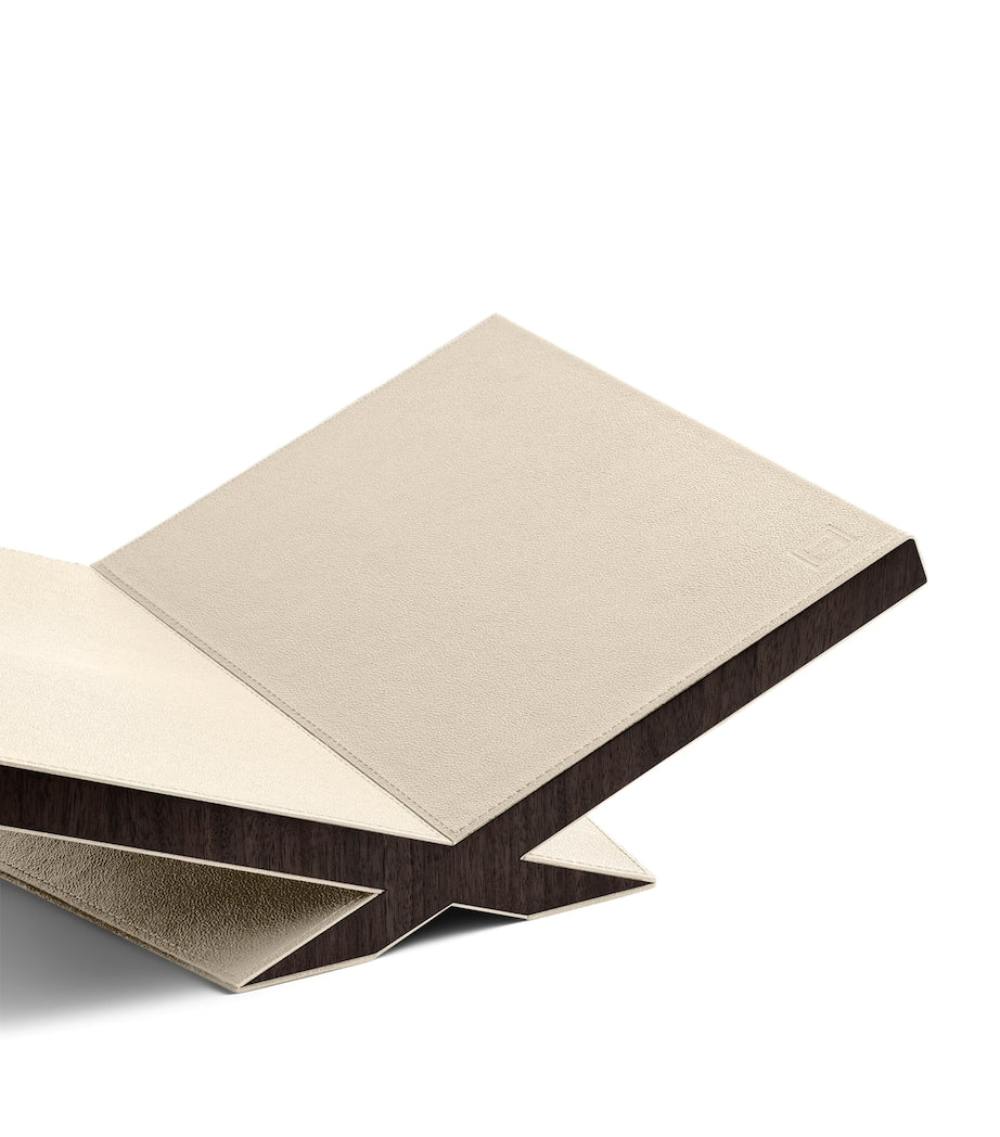 Assouline Walnut-Leather Classic Culture Bookstand