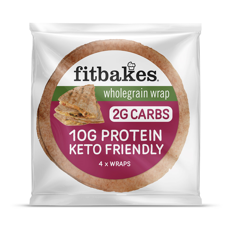 Fitbakes keto wheat tortilla wraps 160g - British product