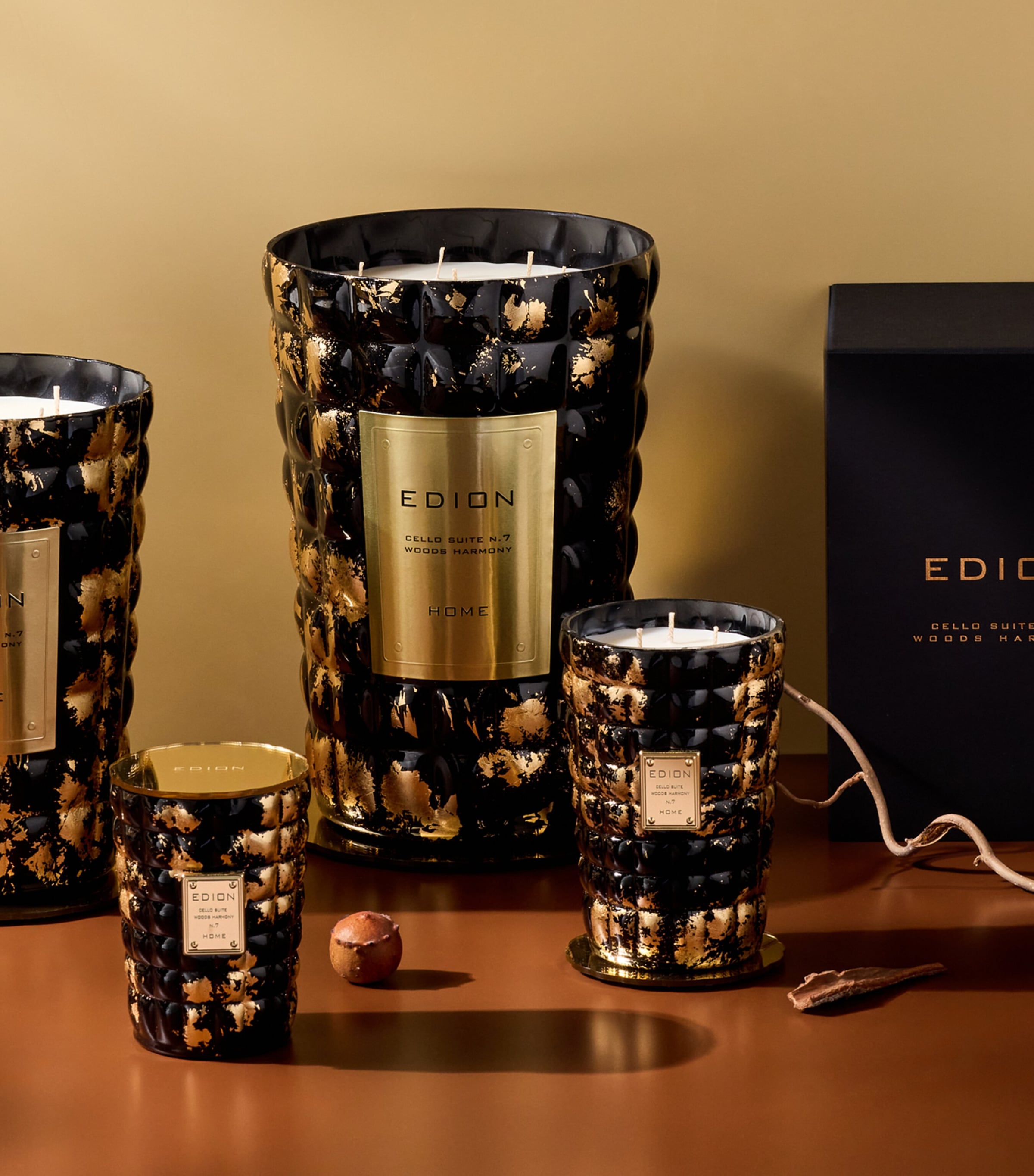 EDION Wood Harmony candle 300g - British product