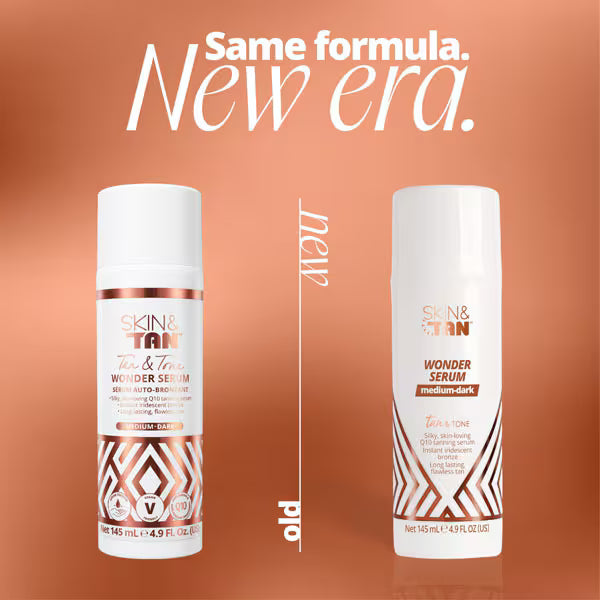 Skin & Tan Wonder Serum Medium Dark 145ml (British brand)