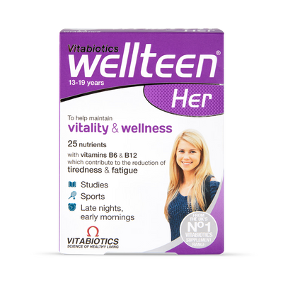 Vitabiotics Wellteen Her Teen Multivitamin Tablets 28 Count