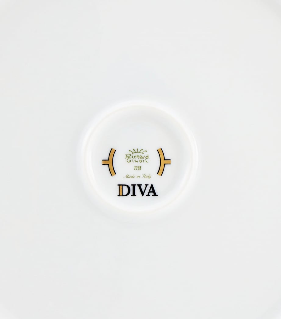 GINORI 1735 Porcelain Colonna Diva Giallo Salad Bowl 24cm, UK version