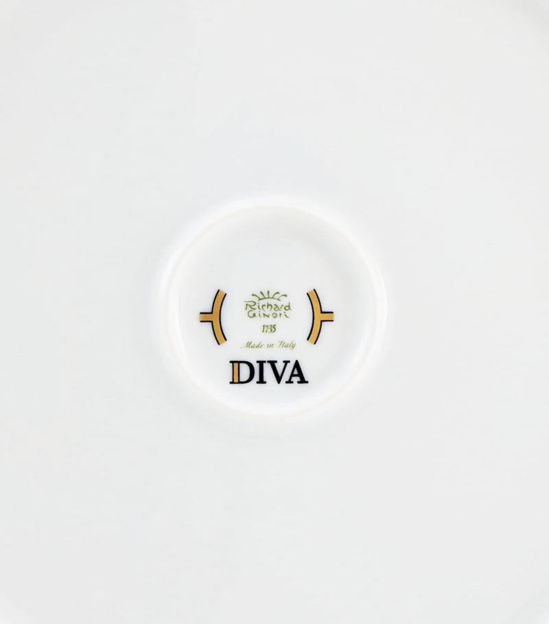 GINORI 1735 Porcelain Colonna Diva Giallo Salad Bowl 24cm, UK version