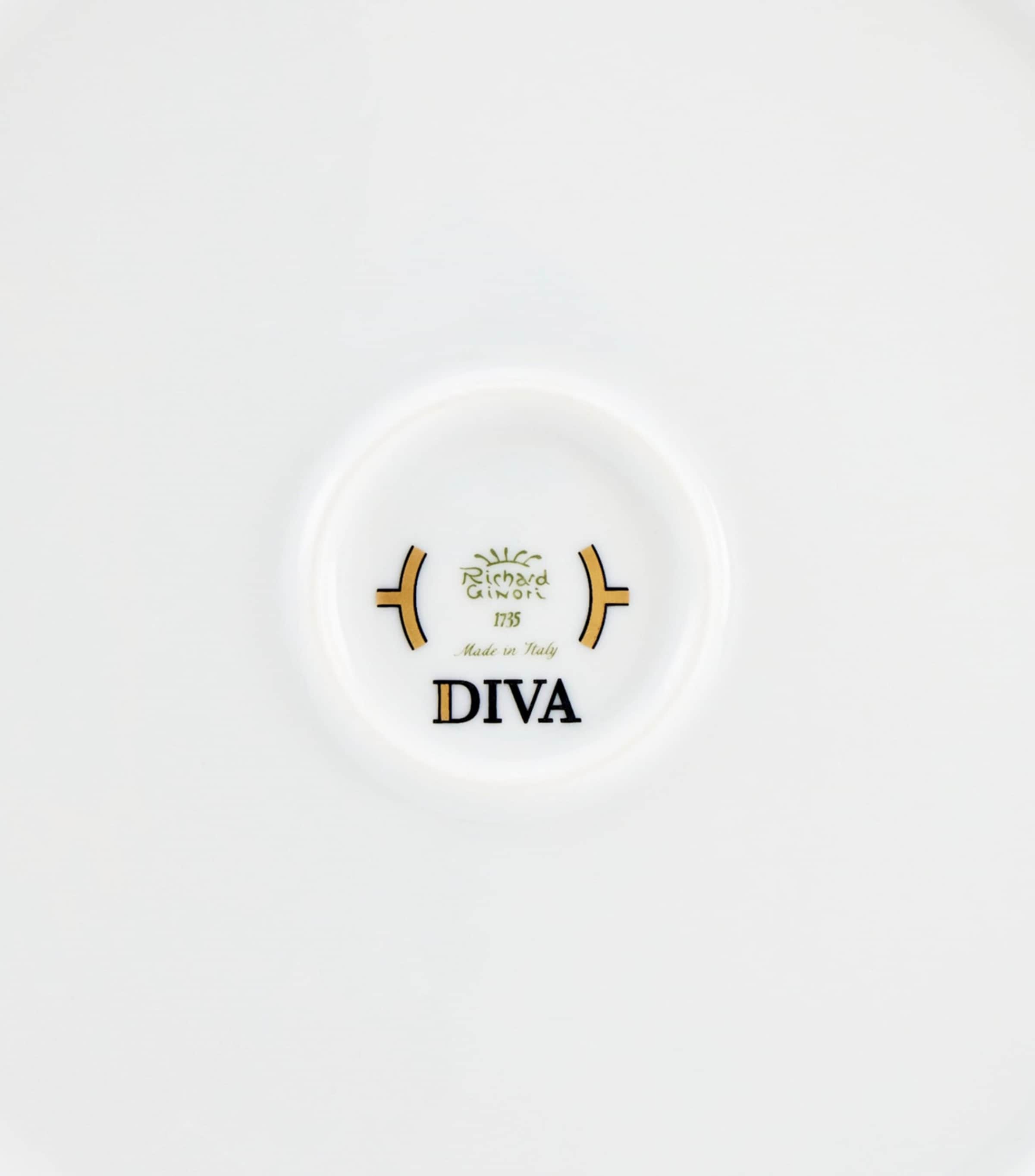 GINORI 1735 Porcelain Colonna Diva Giallo Salad Bowl 24cm, UK version