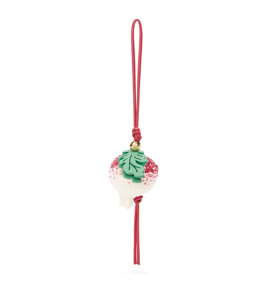 LOEWE radish design charm on calfskin strap, UK version