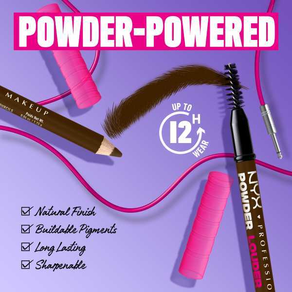 NYX Professional Makeup Powder Louder Brow Pencil 07, imported from the UK