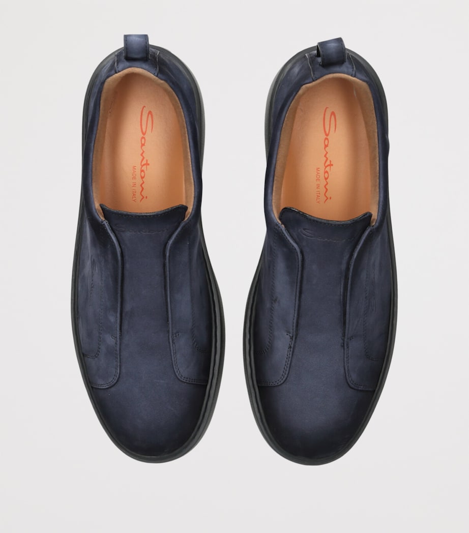 Santoni suede Victory sneakers (British brand)