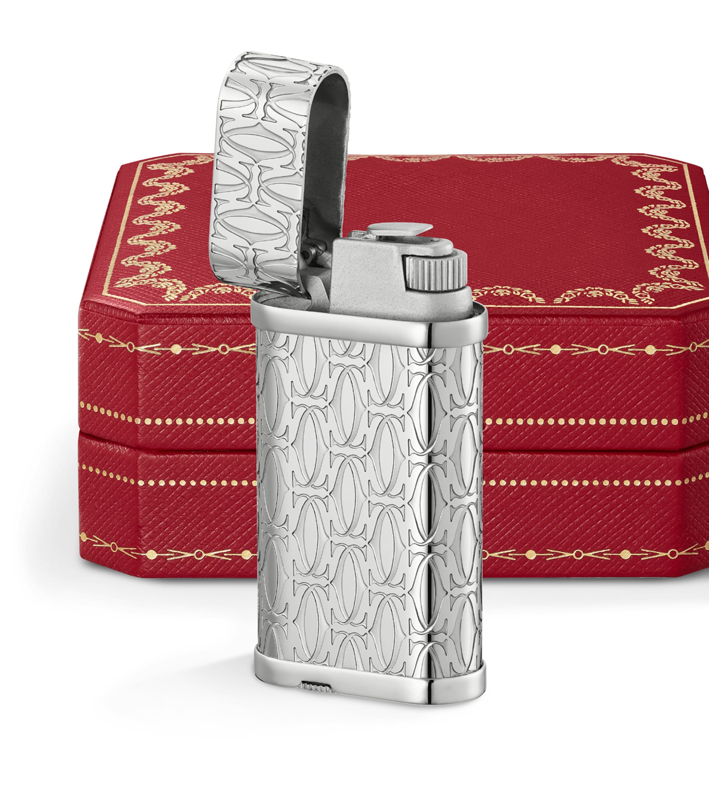 Cartier Palladium Double C de Cartier Lighter - British product