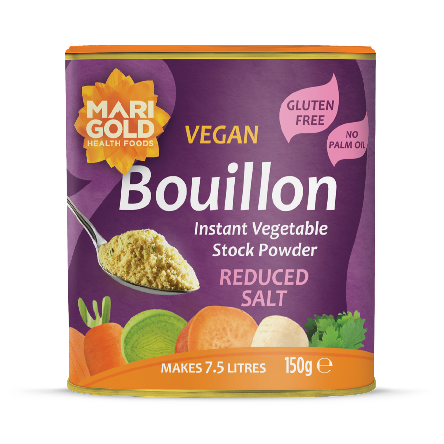 Marigold vegetable bouillon 150g, imported from the UK