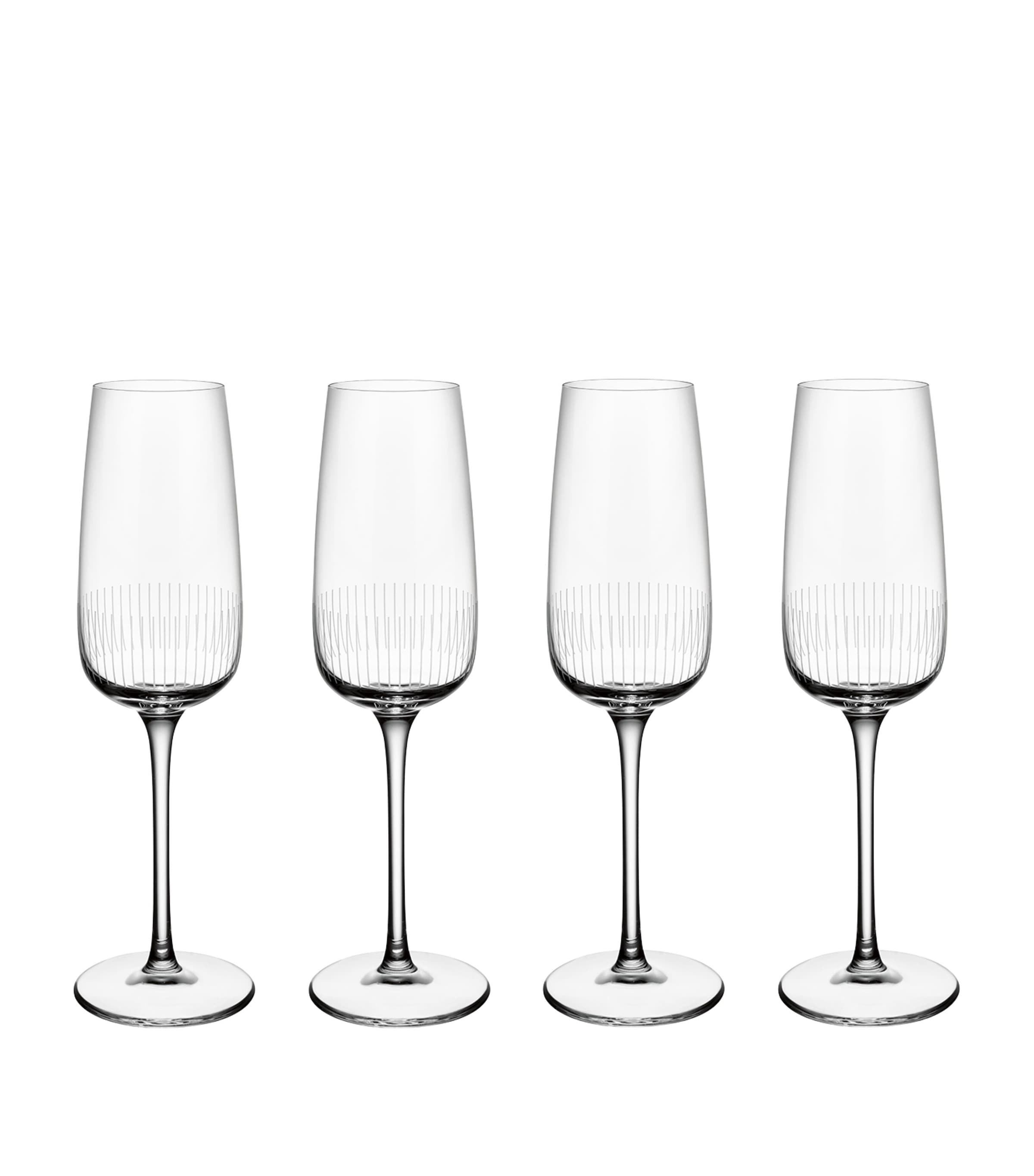 Villeroy & Boch Afina champagne glasses set of 4 120ml (British brand)