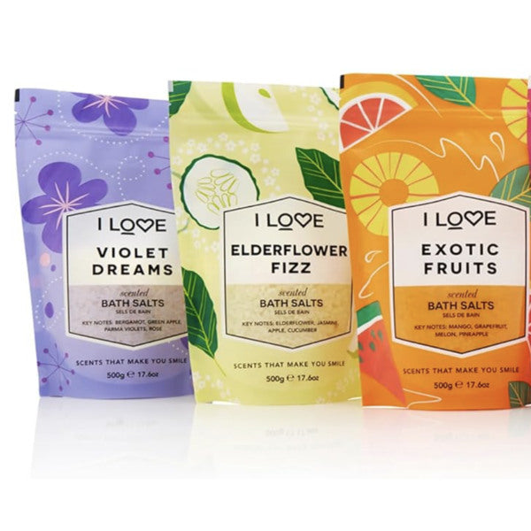 I Love Elderflower Fizz Bath Salts 500g, UK version