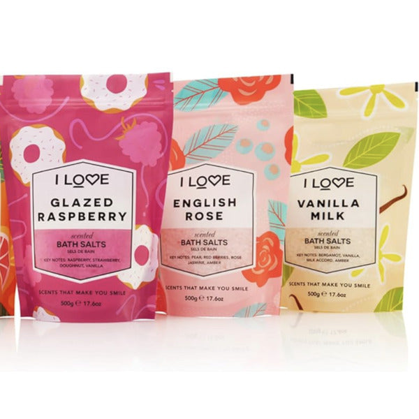 I Love Elderflower Fizz Bath Salts 500g, UK version