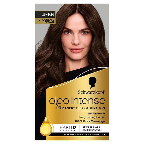Schwarzkopf Oleo Intense Chocolate Brown permanent hair dye (British brand)