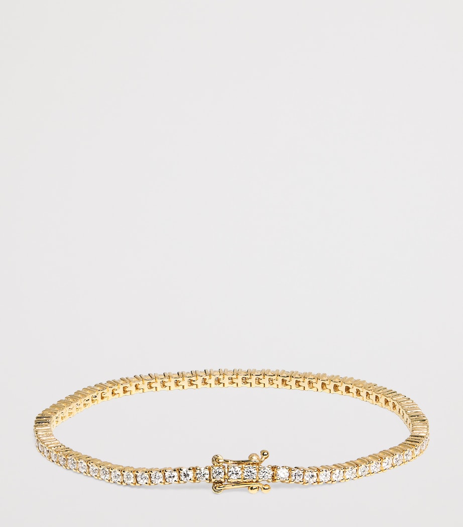 Harrods Yellow Gold and Diamond Tennis Bracelet (2.00ct)