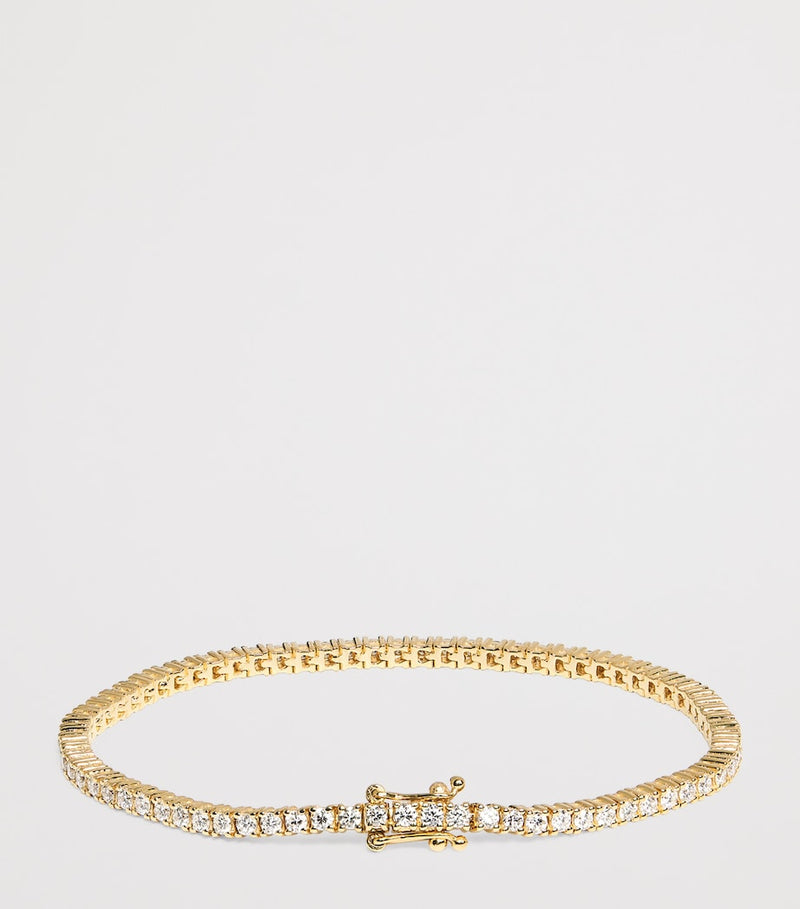 Harrods Yellow Gold and Diamond Tennis Bracelet (2.00ct)