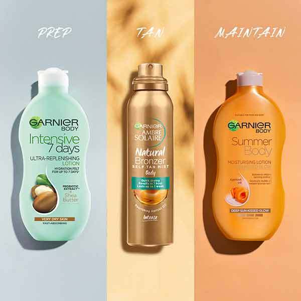 Garnier Self Tan Bundle Prepare and Maintain Bronzing, UK version