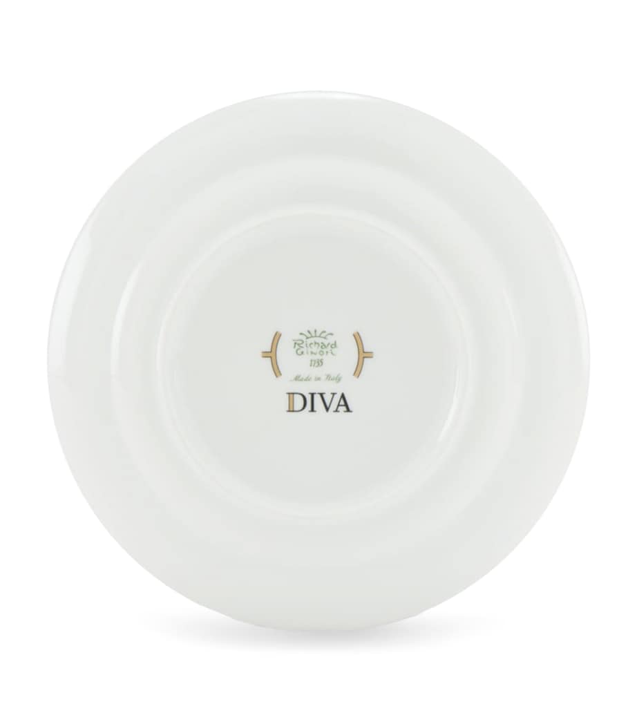 GINORI 1735 porcelain dessert plate in Rosa, 20cm, UK version
