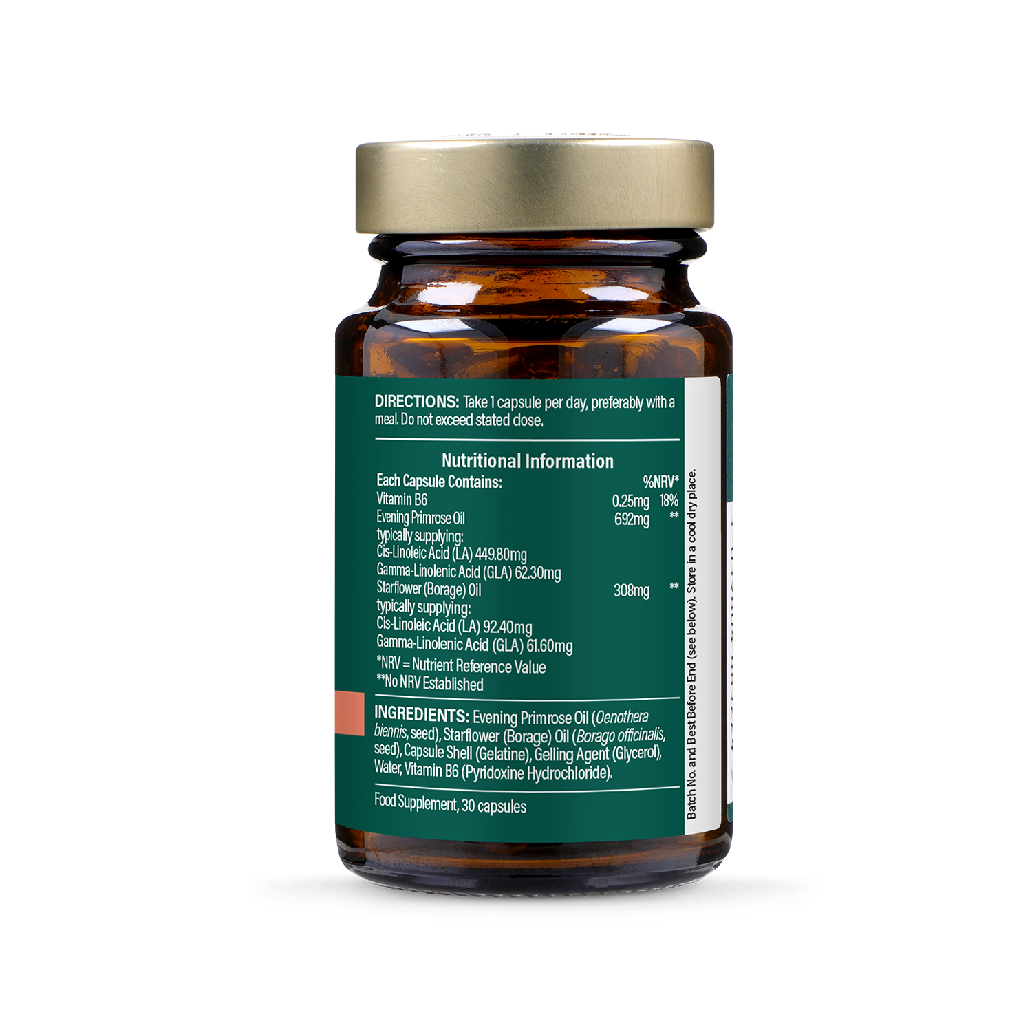 Holland & Barrett Evening Primrose & Starflower Oil 1000mg 30 Capsules - 999081