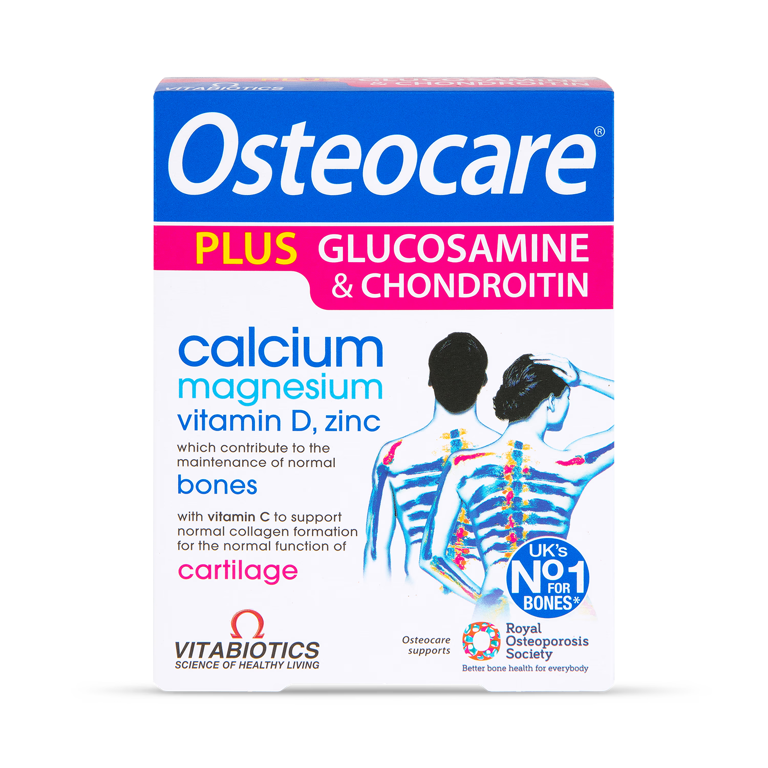 Vitabiotics Osteocare glucosamine chondroitin tablets 60 (British brand)