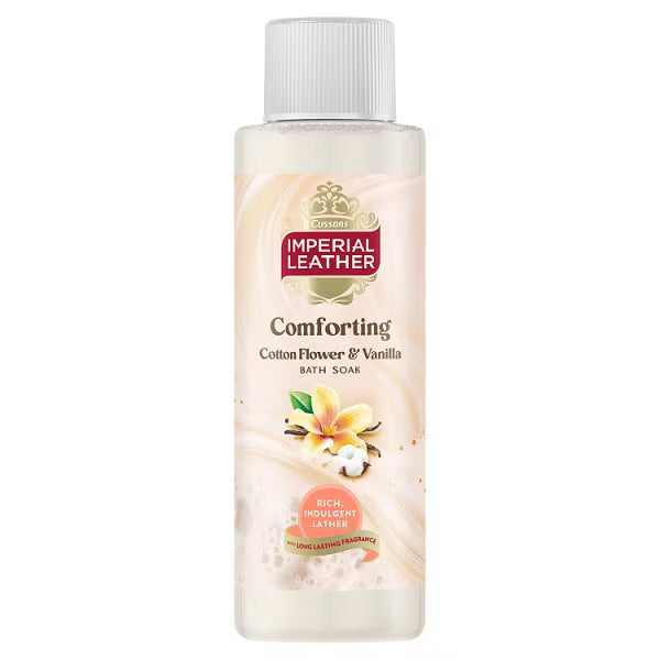 Imperial Leather Bath Soak Cotton Vanilla 500ml, imported from the UK