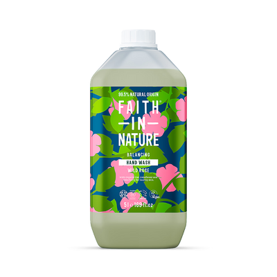 Faith In Nature Hand Wash Wild Rose 5L
