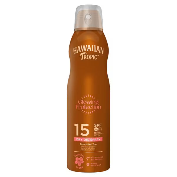 Hawaiian Tropic sunscreen spray SPF15 oil 180ml, UK version