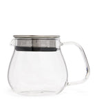 Medium-Sized Glass Tea Pot with Silver Lid 450ml