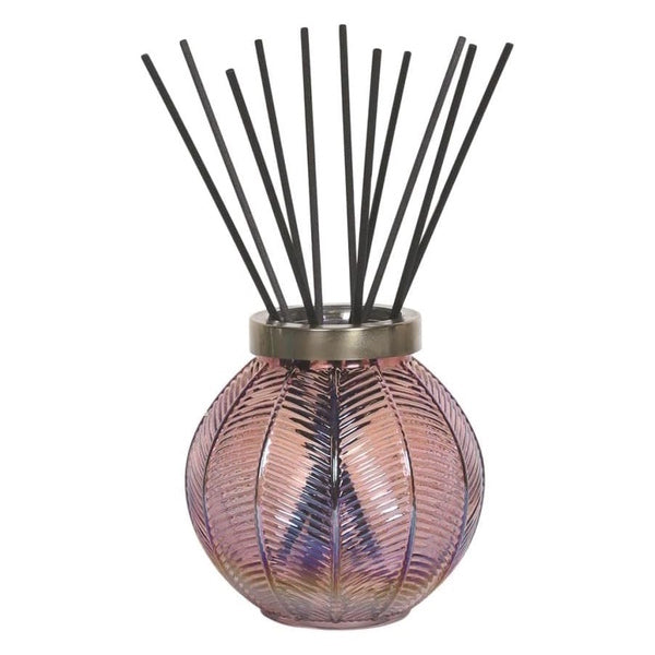 Aroma Lustre Pink Glass Reed Diffuser - British product