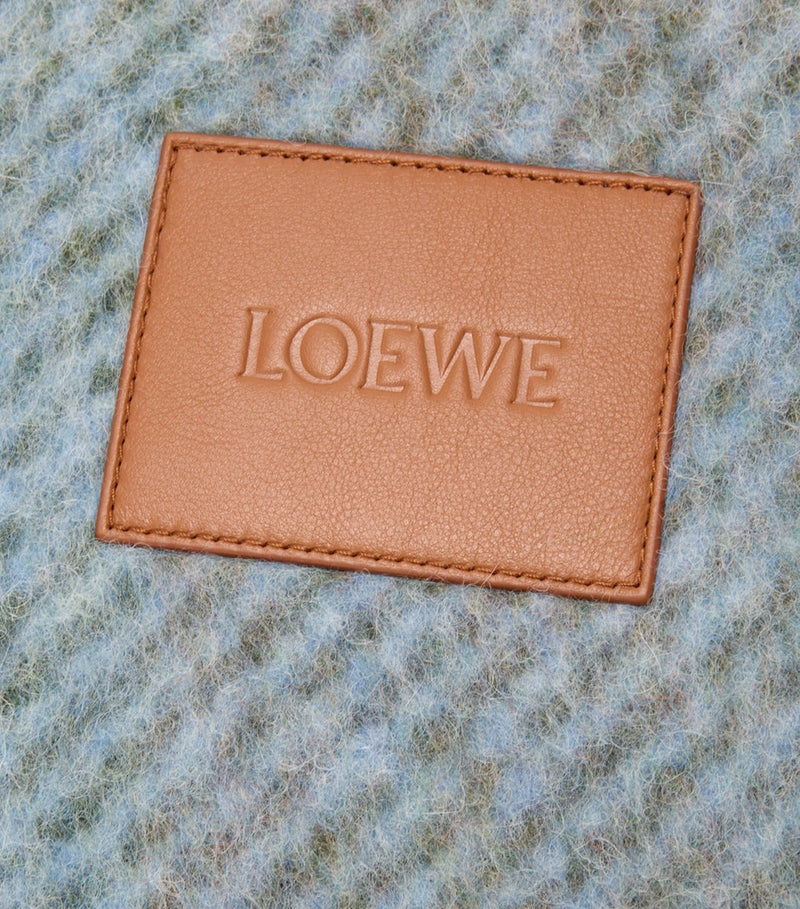LOEWE Alpaca-Blend Check Blanket (182cm x 140cm)