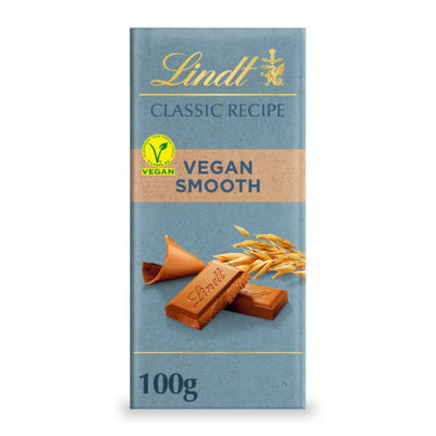 Lindt Classic Recipe Vegan Smooth Chocolate Bar 100g, UK version