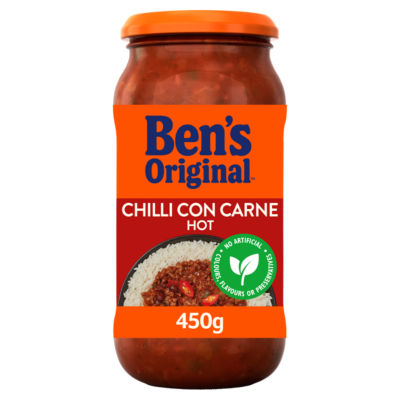 Ben's Original hot chilli con carne sauce 450g - British product