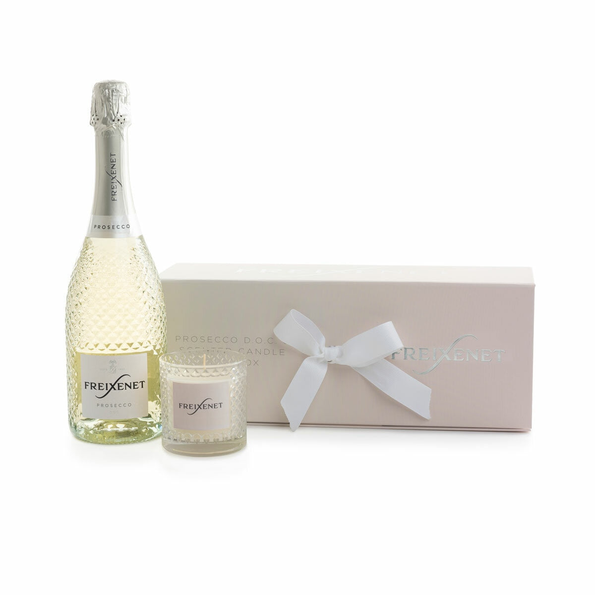 Freixenet Prosecco or Rose sparkling wine and candle gift set 75cl - British product