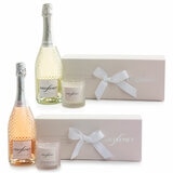 Freixenet Prosecco or Rose sparkling wine and candle gift set 75cl - British product