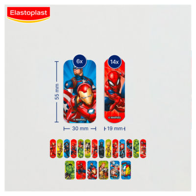 Elastoplast Marvel plasters 20 pack - British product