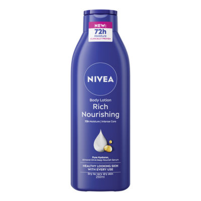 Nivea body lotion for dry skin 250ml, imported from the UK