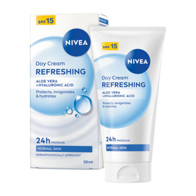 Nivea Refreshing Day Face Cream SPF15 50ml, imported from the UK