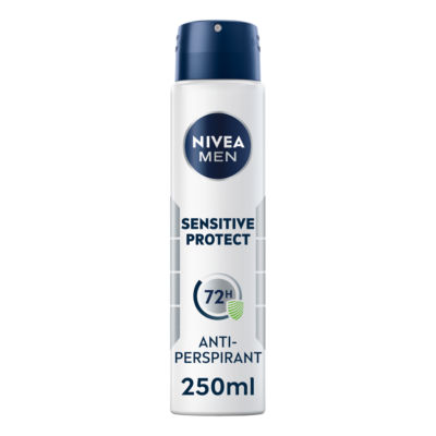Nivea Men Sensitive Protect anti-perspirant deodorant spray 250ml, imported from the UK