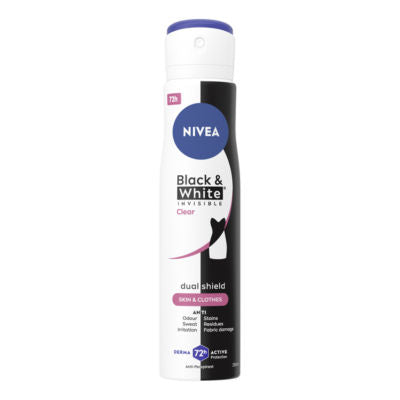 Nivea Black & White anti-perspirant spray 250ml, imported from the UK