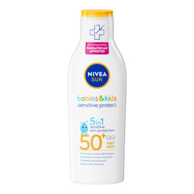 Nivea babies and kids sensitive protect sun cream lotion 200ML, imported from the UK